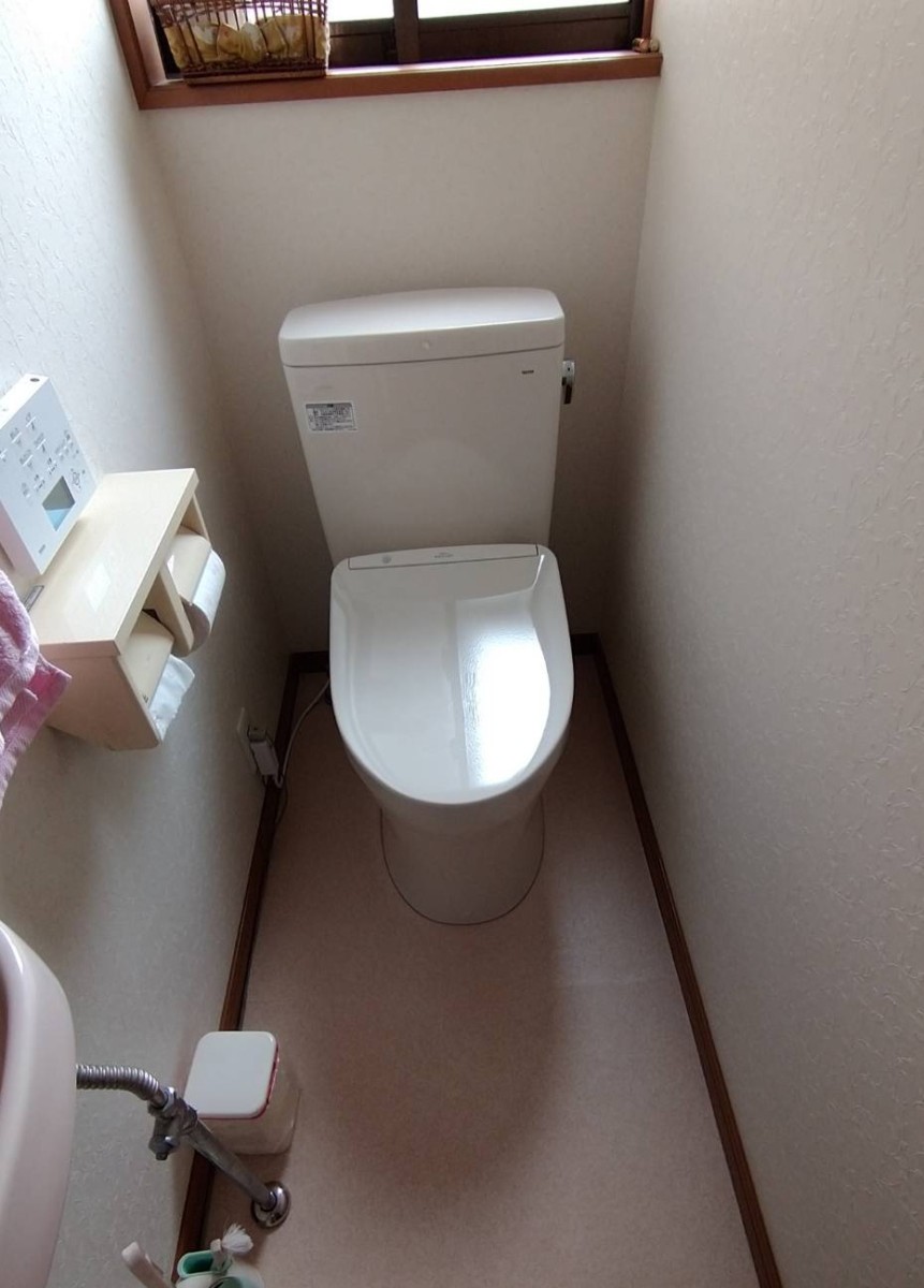TOTO ピュアレストQR＋アプリコット トイレ交換☆施工事例/能登町