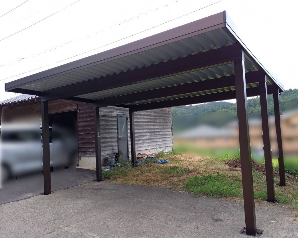カーポート設置工事!!/能登町